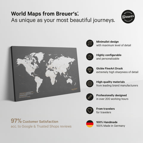 Magnetische Schweiz-Karte TRAVEL® Magnetboard – Multicolor Classic