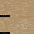 DACH-Karte Leinwand in Sonar Black (Schwarz-Gold) wahlweise mit oder ohne Straßennetz