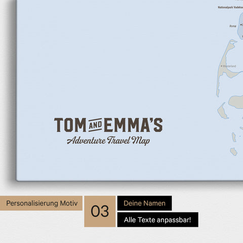 Political Denmark TRAVEL® Push Pin Map – Multicolor Atlas