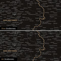 Magnetische Deutschland-Karte in Light Black mit optionalem Straßennetz von Autobahnen und Landstraßen