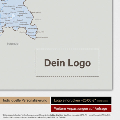 Deutschland-Karte TRAVEL® Premium Poster – Multicolor Atlas
