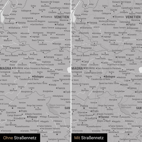 Italy Push Pin Map TRAVEL® – Coolgray