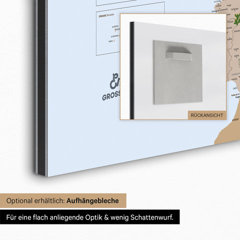 Europa-Karte für Kinder Magnetboard – MINIVENTURES® Brown