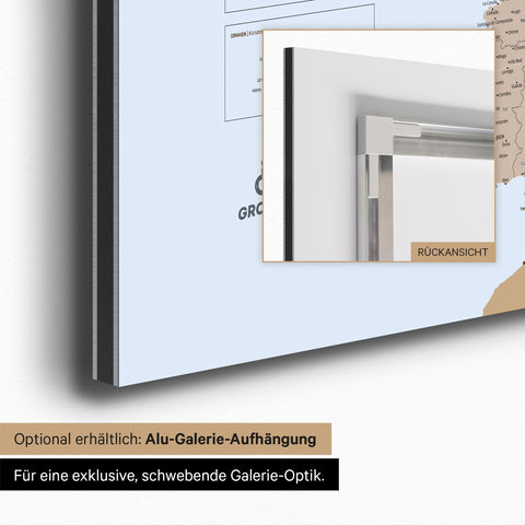 Europa-Karte für Kinder Magnetboard – MINIVENTURES® Brown