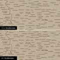Österreich-Karte Leinwand in Desert Sand wahlweise mit oder ohne Straßennetz