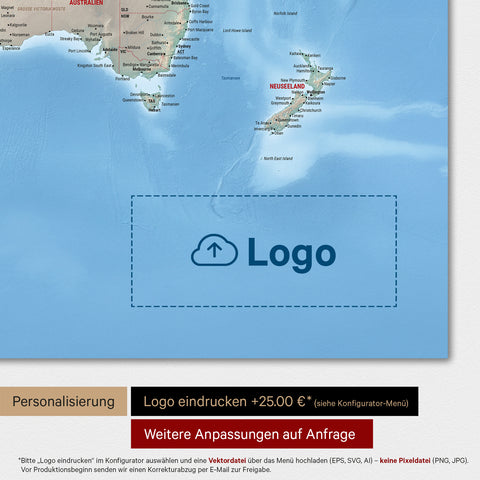 Magnetische physische Weltkarte TRAVEL® Magnetposter – Multicolor Terra