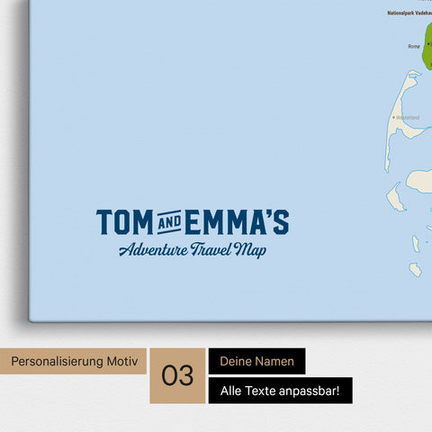 Topographic Denmark TRAVEL® Push Pin Map – Multicolor Topo