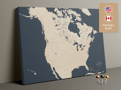 NEU: Detaillierte Kanada & USA Landkarte – zum Pinnen und Planen deiner Amerika-Reisen
