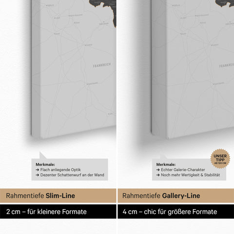 Benelux Push Pin Map TRAVEL® (Pinboard) – Light Gray