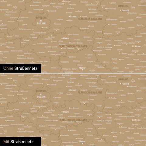 Benelux Push Pin Map TRAVEL® (Pinboard) – Sonar Black