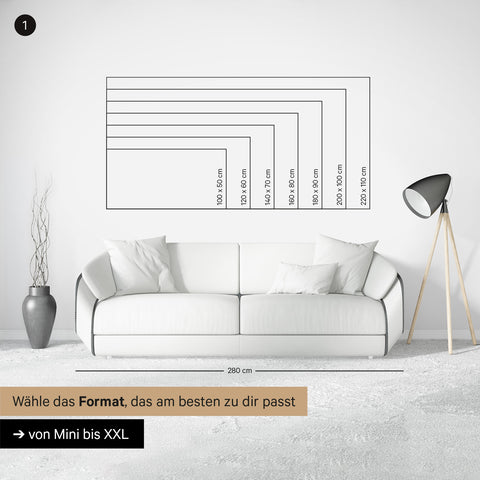 Weltkarte EQUAL EARTH Pinn-Leinwand – Desert Sand