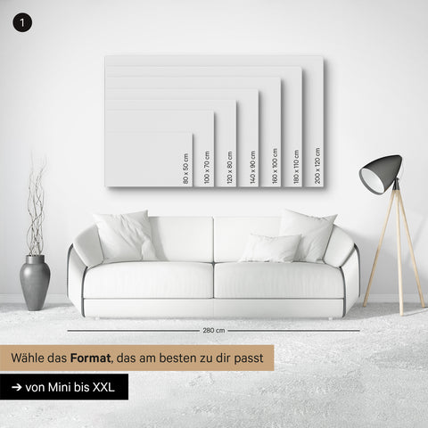 Visualisierung von allen möglichen Leinwand-Formaten von Breuer's TRAVEL Weltkarten