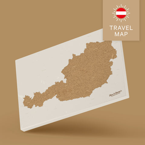 Kollektion Österreich Landkarten als Pinn-Leinwand mit Personalisierung