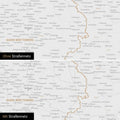 Deutschland-Karte Leinwand in Schwarz-Weiß wahlweise mit oder ohne Straßennetz