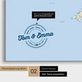 Personalized England map as a Push Pin Map in Multicolor Classic with printed names and a legend for marking visited places
