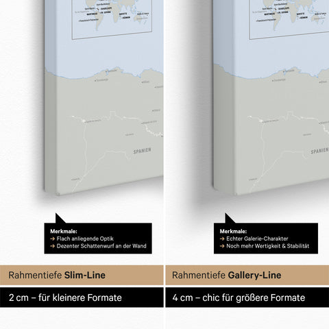 Carte politique de France TRAVEL® à épingles – Multicolore Atlas