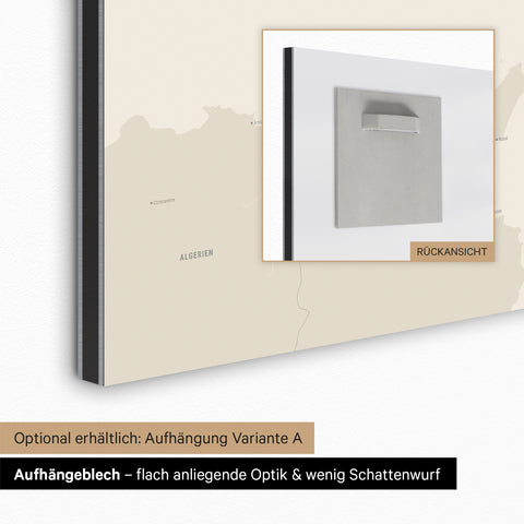 Magnetic Italy Map TRAVEL® Magnetic Board – in 21 Colors