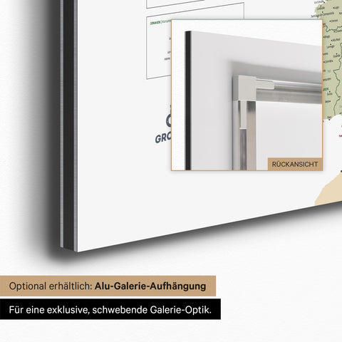 Europa-Karte für Kinder Magnetboard – MINIVENTURES® White