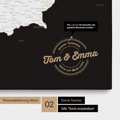 Weltkarte Leinwand Weltkarten Pinnwand Poster Mit Stecknadeln - Markieren Sie Ihre Scratch Map Deluxe