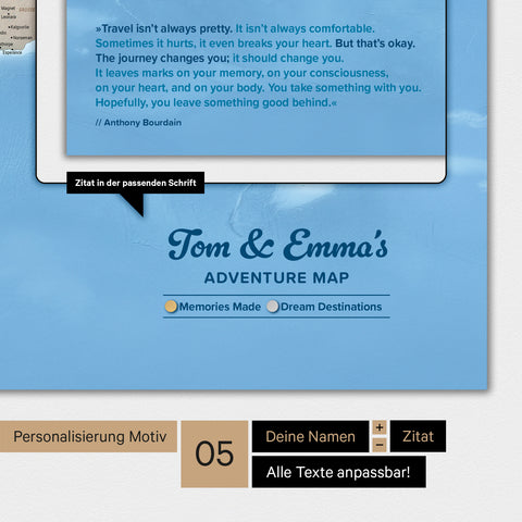 Carte physique magnétique du monde TRAVEL® – Multicolore Terra