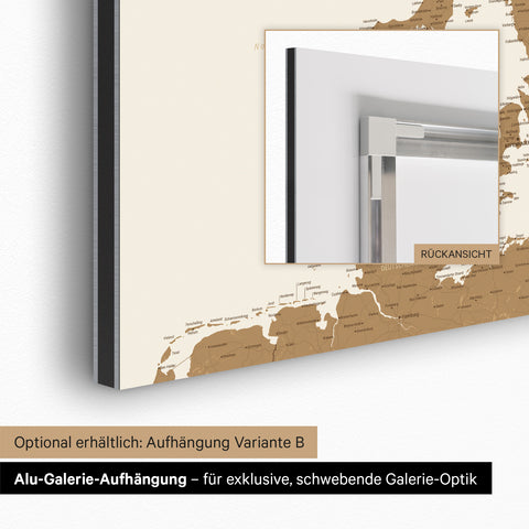 Carte magnétique Scandinavie TRAVEL® Tableau magnétique – en 21 couleurs