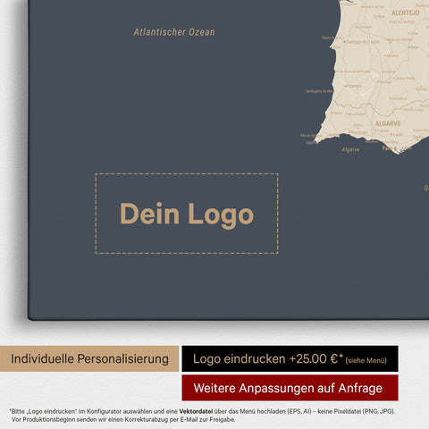 Spain & Portugal Push Pin Map TRAVEL® – Hale Navy