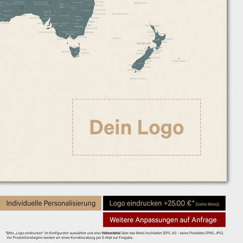 Magnetische Weltkarte TRAVEL® Magnetposter – Multicolor Vivid