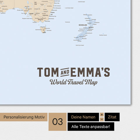 Political world map in color multicolor atlas with a vintage logo as modern personalization